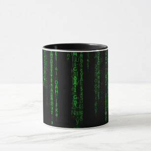Matrix code mug