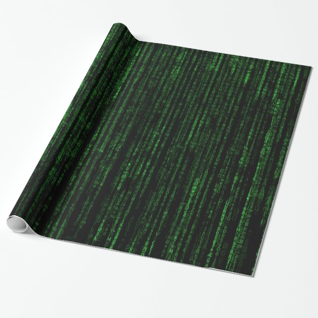 Matrix code wrapping paper (Unrolled)