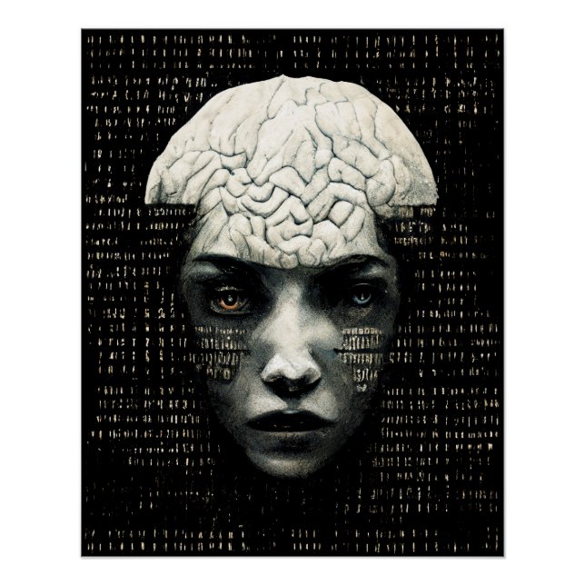 Matrix Man Binary Code Poster (Front)