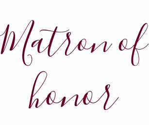 matron of honor bags