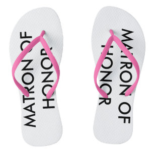 Matron of Honour Bride Wedding Flip Flops