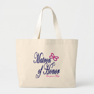 Matron of Honour / Butterfly Large Tote Bag
