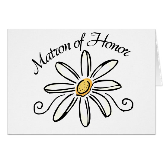 Matron of Honour Card