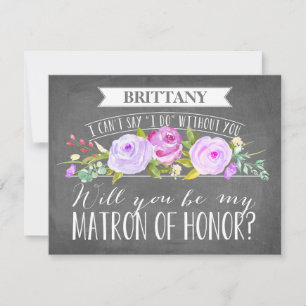 Matron Of Honour Card   Bridesmaid