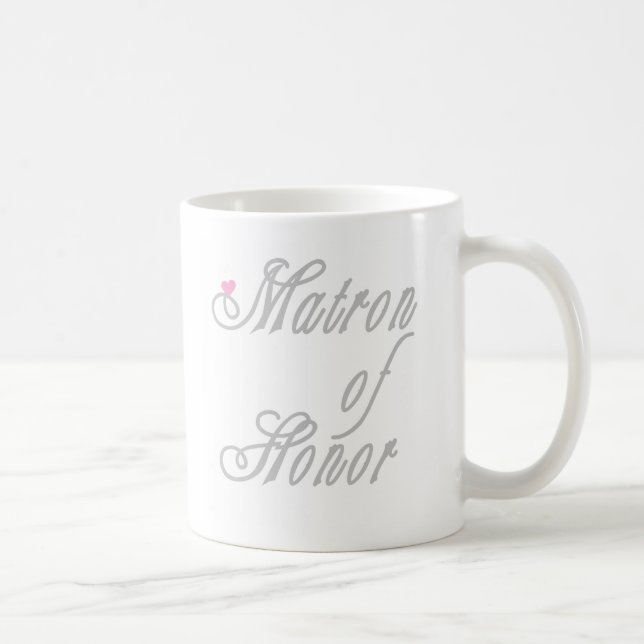 Matron of Honour Classy Greys Coffee Mug (Right)