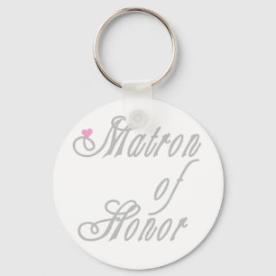 Matron of Honour Classy Greys Key Ring