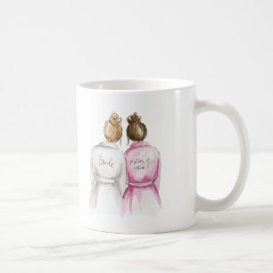 Matron of Honour? Dark Blonde Bun Bride Br Bun Mai Coffee Mug
