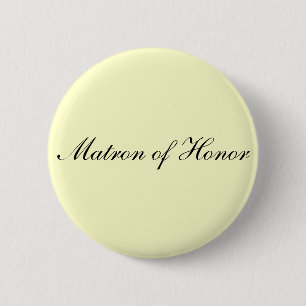 Matron of Honour Ivory Button