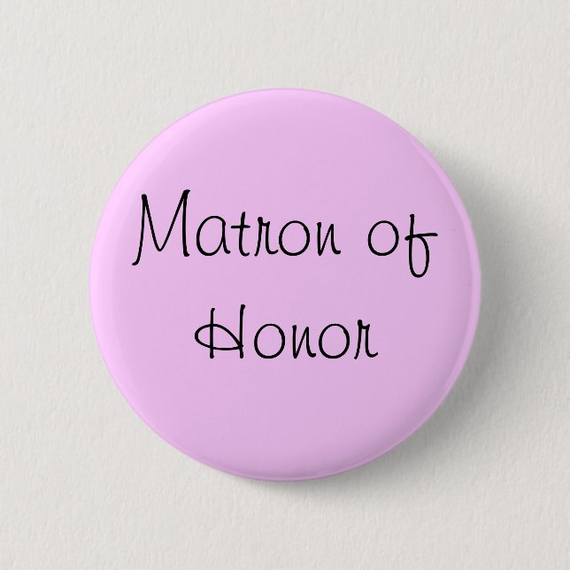 Matron of Honour Pin (Front)