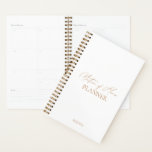 "Matron of Honour Planner" Modern Elegant Wedding Planner<br><div class="desc">Designed to coordinate with for the «Chloe» Wedding Invitation Collection. To change details,  click «Details». To move the text or change the size,  font,  or colour,  click «Edit using Design Tool». View the collection link on this page to see all of the matching items in this beautiful design</div>