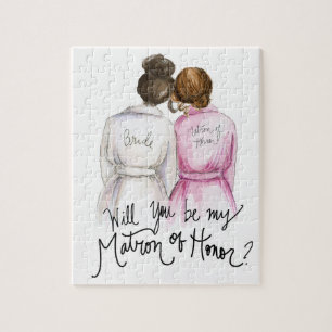 Matron of Honour? Puzzle Br Bun Bride Low Br Bun M