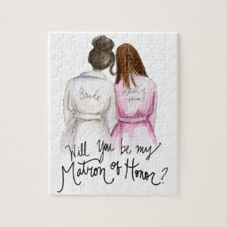 Matron of Honour? Puzzle Dk Br Bun Bride Br Maid