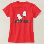 Matron of Horror Matron of Honour Spooky Wedding T-Shirt<br><div class="desc">Matron of horror matron of honour design has a cute ghosts motif,  is part of the spooky wedding collection and is available in more styles.</div>