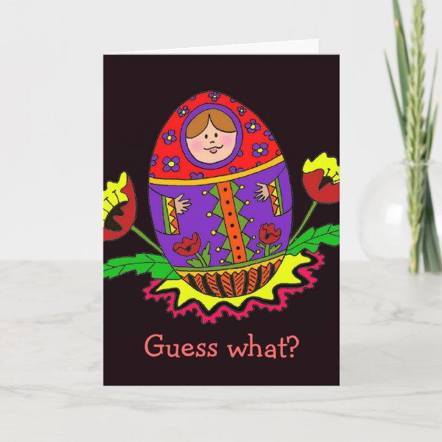 Matroshka Baby Announcement (Front)