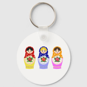 Matryoschka dolls key ring