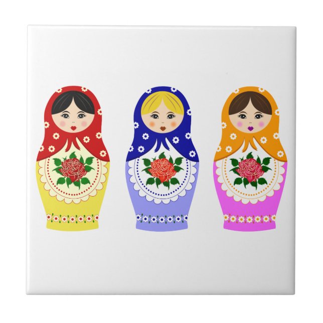 Matryoschka dolls tile (Front)