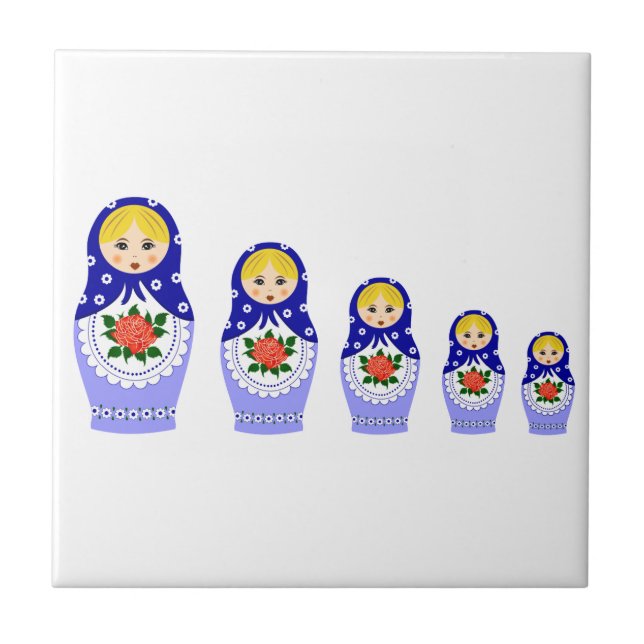 Matryoschka dolls tile (Front)
