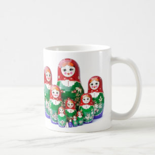 Matryoshka - матрёшка (Russian Dolls) Coffee Mug