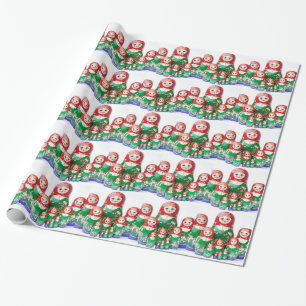 Matryoshka - матрёшка (Russian Dolls) Wrapping Paper
