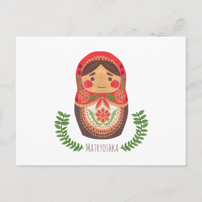 Matryoshka Doll Postcard (Front)