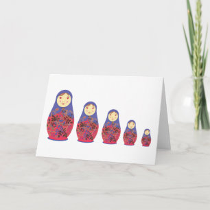 Matryoshka Doll ~ Russian Nesting / Babushka Card