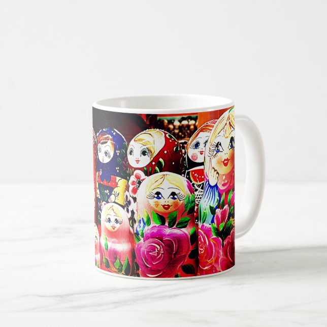 Matryoshka dolls coffee mug (Front Right)