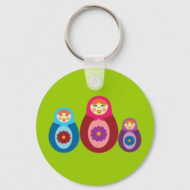 Matryoshka Dolls Key Ring (Front)