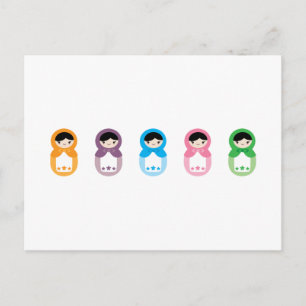 Matryoshka Dolls Postcard
