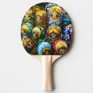 Matryoshka Dolls Souvenir Kiosk Travel Photo Ping Pong Paddle