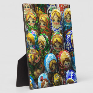 Matryoshka Dolls Souvenir Kiosk Travel Photo Plaque