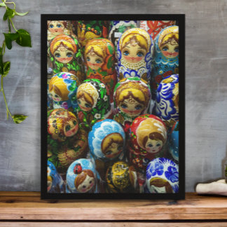 Matryoshka Dolls Souvenir Kiosk Travel Photo Poster