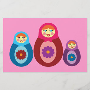 Matryoshka Dolls Stationery