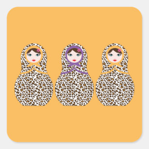 Matryoshka Missydoll Square Sticker