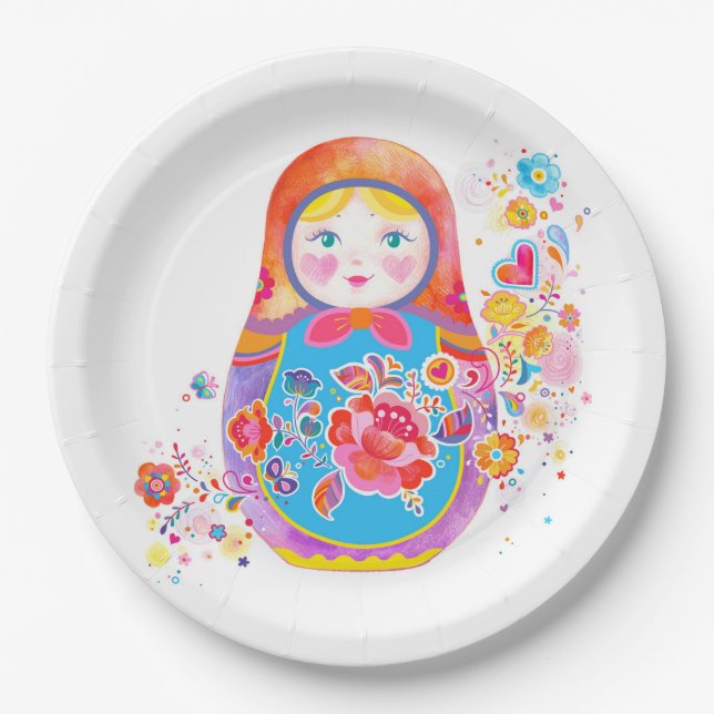 Matryoshka Paper Plate (Front)