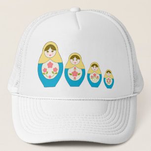Matryoshka Russian Nesting Dolls Trucker Hat