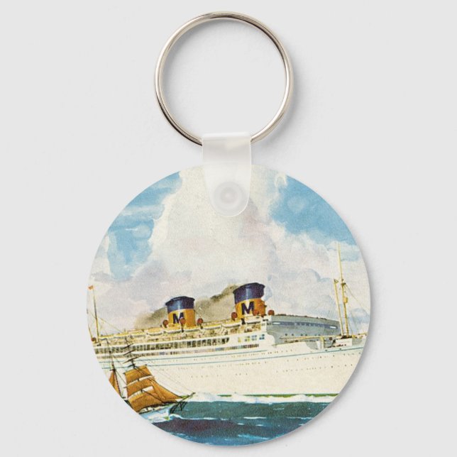 Matson Liner to Hawaii Key Ring (Front)
