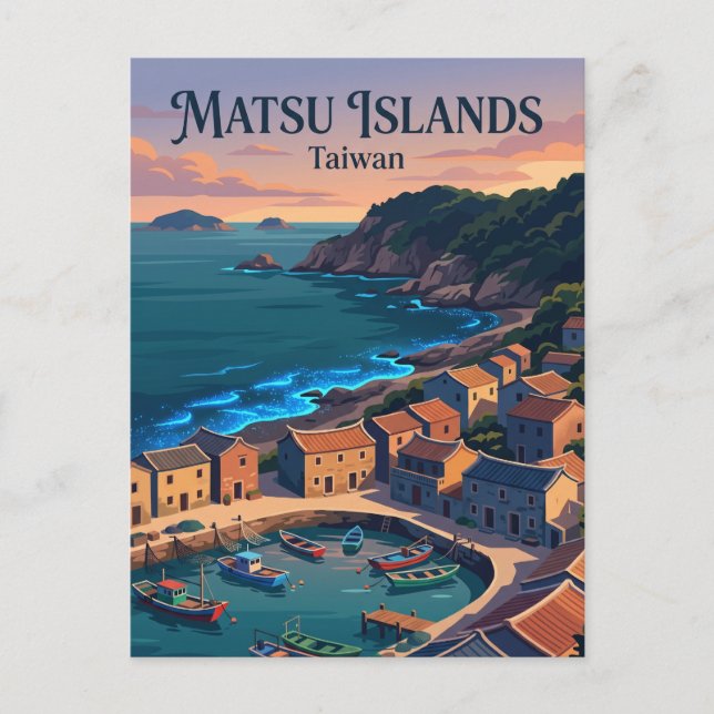 Matsu Islands Taiwan Postcard (Front)