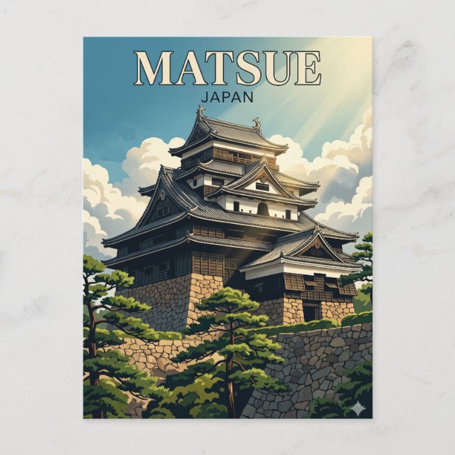Matsue Castle Japan Postcard (Front)