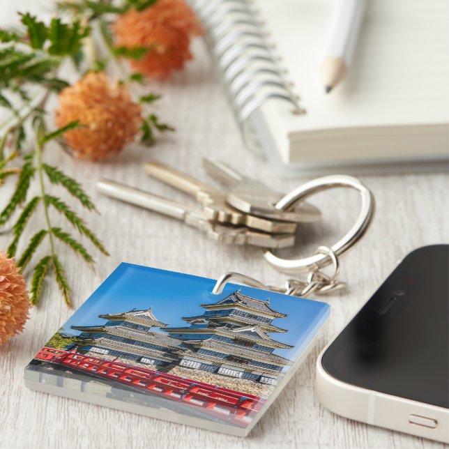 Matsumoto castle and bridge key ring (Front Right)