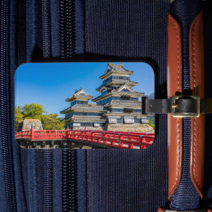 Matsumoto castle and bridge luggage tag