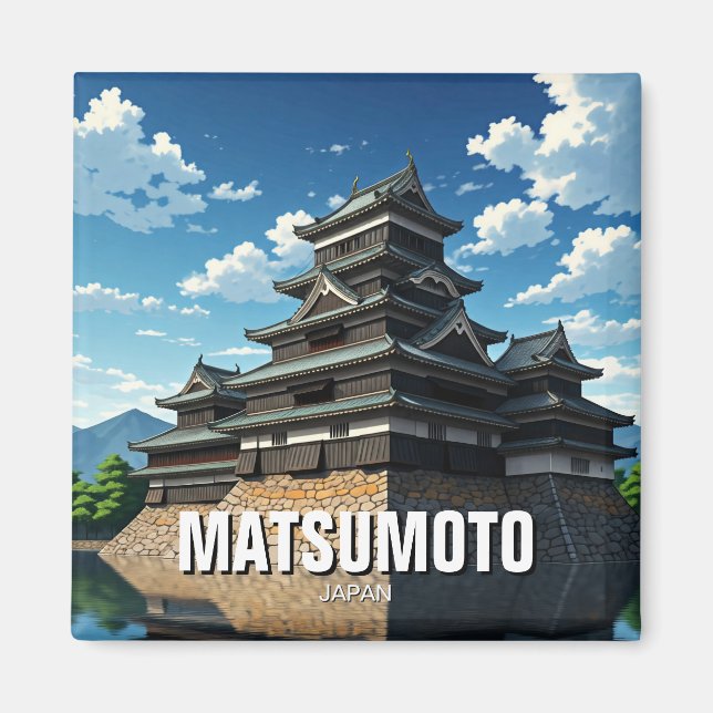Matsumoto Castle Japan Magnet (Front)