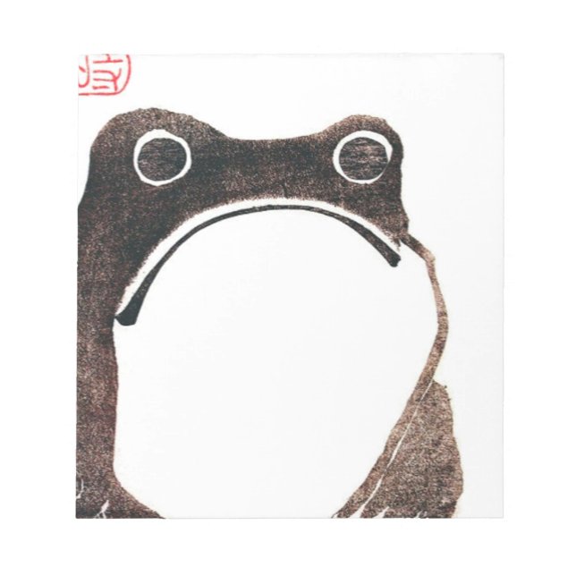 Matsumoto Hoji Frog Notepad (Front)