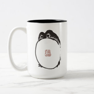 Matsumoto Hoji Frog Sad Melancholy Japanese Artist Two-Tone Coffee Mug
