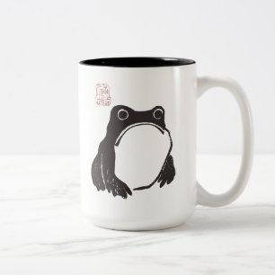 Matsumoto Hoji Funny Sad Grumpy Frog Mug