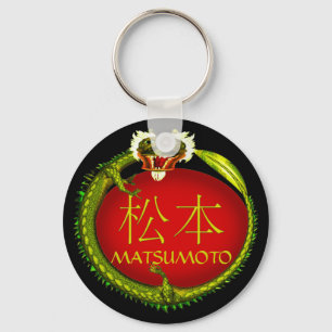 Matsumoto Monogram Dragon Key Ring