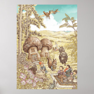Matsutake Mushroom Wall Art — Yunnan Storybook