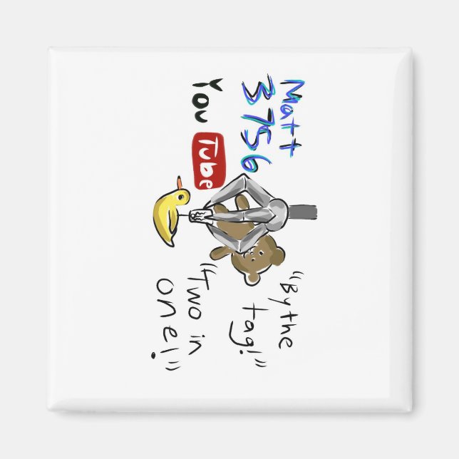 Matt3756 youtube magnet (Front)