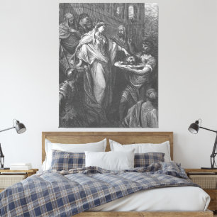 Matt 14A Herod's Daughter Receives the Head  Canvas Print