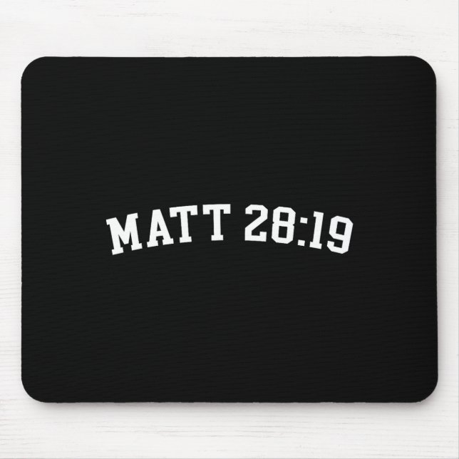 Matt 28_19  mouse mat (Front)