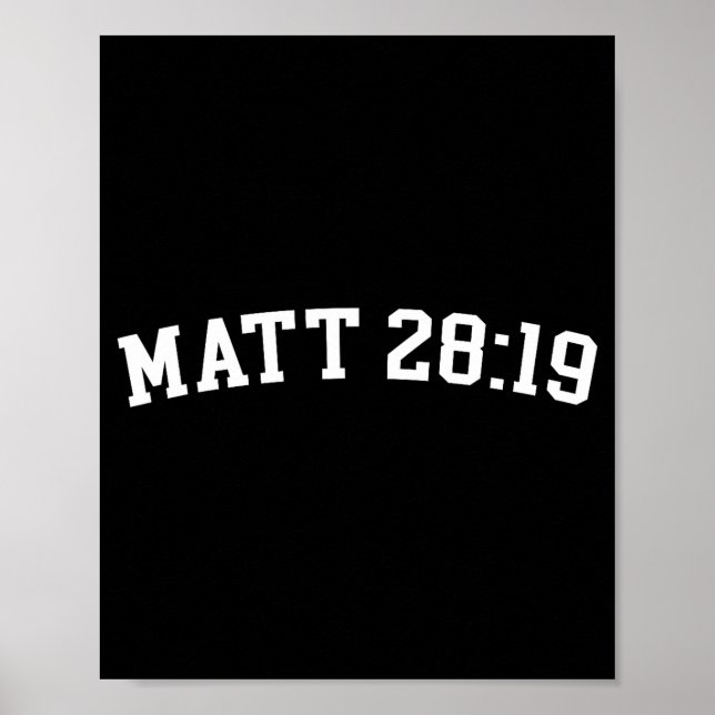 Matt 28_19  poster (Front)